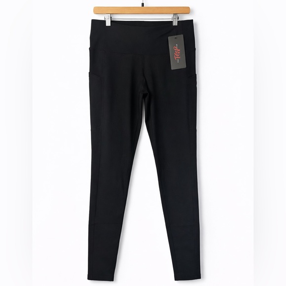 The Gym People Pants - The Gym People Black High‑Waist Performance Leggings / Active Pants — Medium